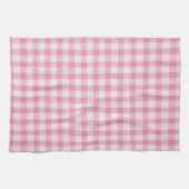 Baby Roze Gingham Patroon Theedoek (Horizontaal)