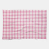 Baby Roze Gingham Stof Patroon Theedoek (Horizontaal)