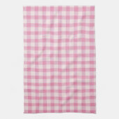 Baby Roze Gingham Stof Patroon Theedoek (Verticaal)