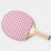 Baby Roze Gingham Tafeltennisbatje (Zijkant)