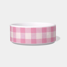 Baby Roze Gingham Voerbakje