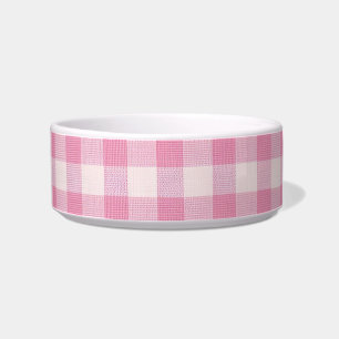Baby Roze Gingham Voerbakje