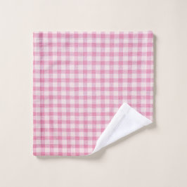 Baby Roze Gingham Washandje
