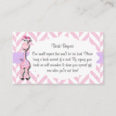 Baby Roze Giraffe Baby Jongen Douche Boek Aanvraag Informatiekaartje (Voorkant)