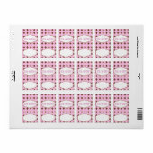 Baby Roze Girl Hersheys Miniatuur Snoep bar wrap Etiket (Full Sheet)