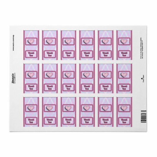 Baby Roze Girl Hersheys Miniatuur Snoep bar wrap Etiket (Full Sheet)