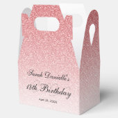 Baby Roze Glam Glitters Persoonlijk Gemaakt Bedankdoosjes (Geopend)