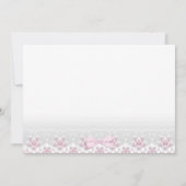  Baby roze grijze douchebeelden Kaart (Achterkant)