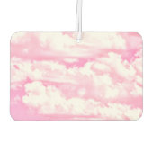 Baby roze Happy Clouds-achtergrond Luchtverfrisser (Achterkant)