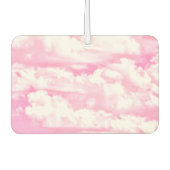 Baby roze Happy Clouds-achtergrond Luchtverfrisser (Voorkant)