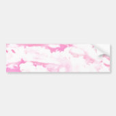 Baby roze Happy Clouds-decor Bumpersticker (Voorkant)