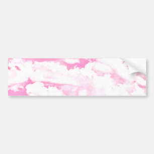 Baby roze Happy Clouds-decor Bumpersticker