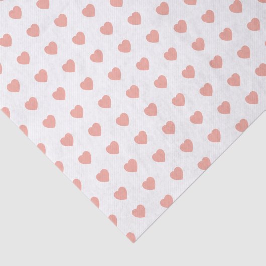  Baby roze hart op wit Tissuepapier (Detail)