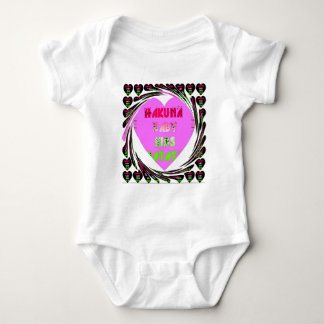 Baby roze harten Hakuna Matata Baby Kinder Design. Romper