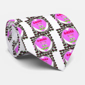 Baby roze harten Hakuna Matata Baby Kinder Design. Stropdas (Opgerold)