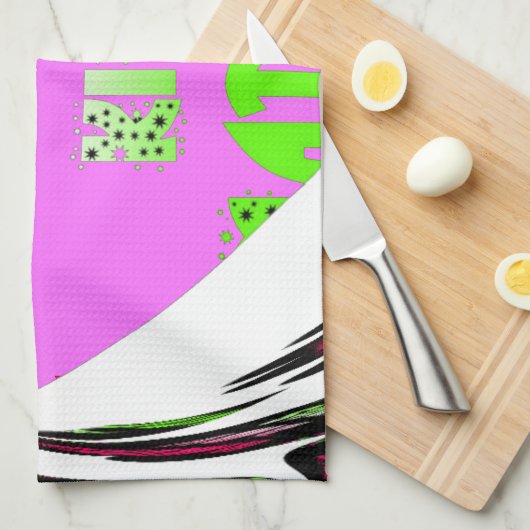 Baby roze harten Hakuna Matata Baby Kinder Design. Theedoek (Quarter Fold)