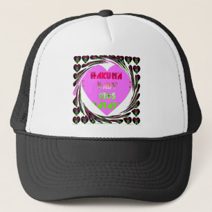 Baby roze harten Hakuna Matata Baby Kinder Design. Trucker Pet