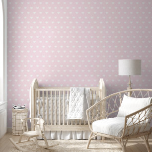 Baby Roze Harten Kinder Kamer Kwekerij Home Muurde Behang
