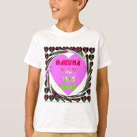 Baby Roze Hartjes Hakuna Matata Baby Kids Design.
