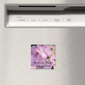 Baby Roze Hortensia Save the Date Magneet (Insitu (Vaatwasser))