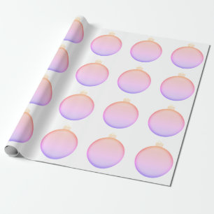 Baby Roze Inpakpapier voor Kerstballen