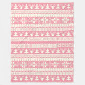 Baby roze kerstkeuker fleece deken (Voorkant)