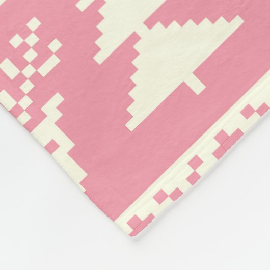 Baby roze kerstkeuker fleece deken (Hoek)