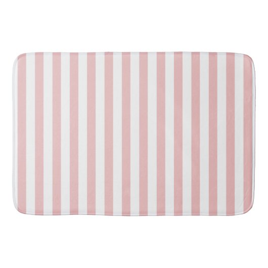 Baby roze kleurstrips Vacation Summer Pastel Badmat (Voorkant)