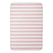 Baby roze kleurstrips Vacation Summer Pastel Badmat (Voorkant Verticaal)