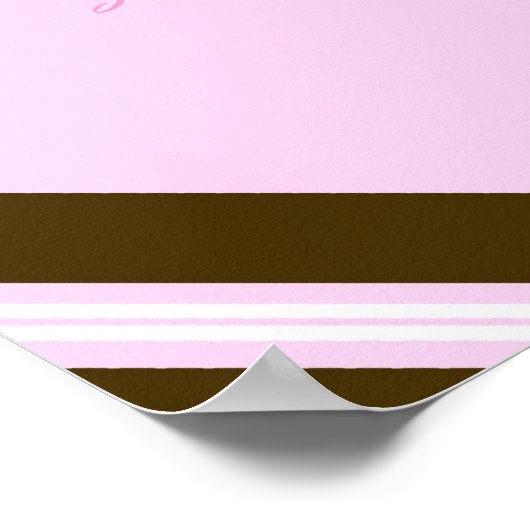 Baby roze koningin collage omwentelde wandkunst poster (Hoek)