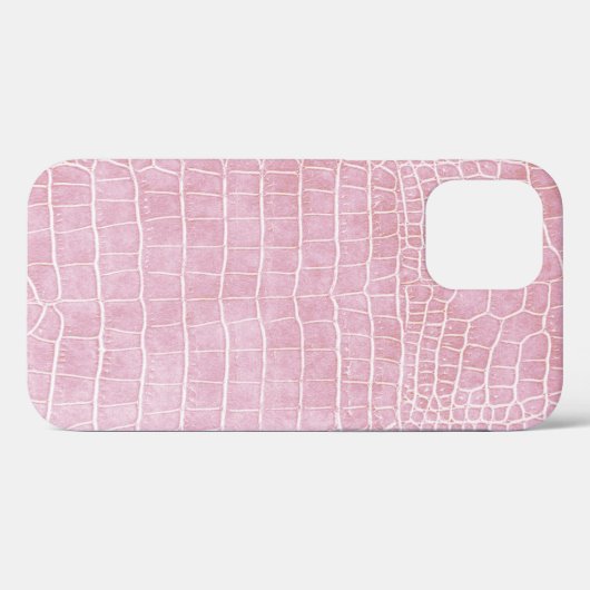 Baby roze krokodilleder Case-Mate iPhone case (Achterkant (horizontaal))