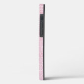 Baby roze krokodilleder Case-Mate iPhone case (Achterkant / Links)
