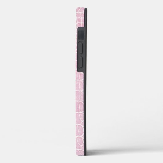 Baby roze krokodilleder Case-Mate iPhone case (Achterkant / Links)