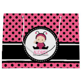 Baby Roze Ladybug First Birthday Baby shower Groot Cadeauzakje (Voorkant)