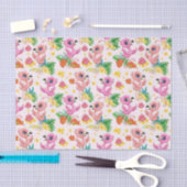 Baby roze lamingos tissuepapier (Craft)