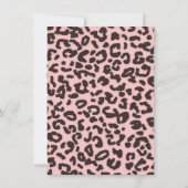 Baby Roze Leopard Animal Print Kaart (Achterkant)