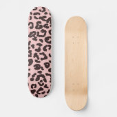 Baby Roze Leopard Animal Print Persoonlijk Skateboard (Voorkant)
