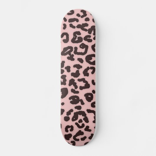 Baby Roze Leopard Animal Print Persoonlijk Skateboard (Voorkant)