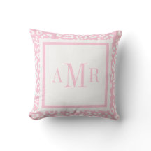 Baby Roze luipaard Afdrukmonogram Initialen
