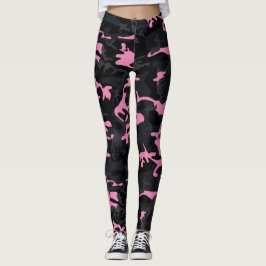Baby roze markeerminningencamo leggings
