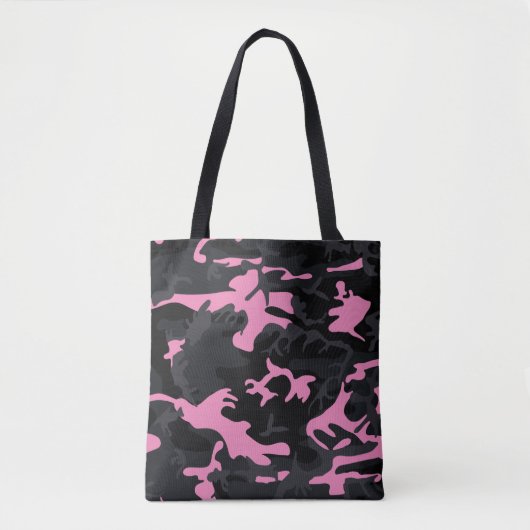 Baby roze markeerminningencamo tote bag (Voorkant)