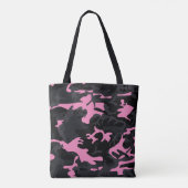 Baby roze markeerminningencamo tote bag (Achterkant)