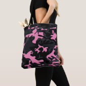 Baby roze markeerminningencamo tote bag (Dichtbij)