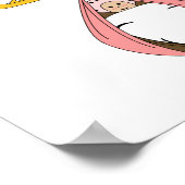 Baby roze met opslagbakken poster (Hoek)