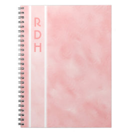 Baby roze monogram notebook notitieboek