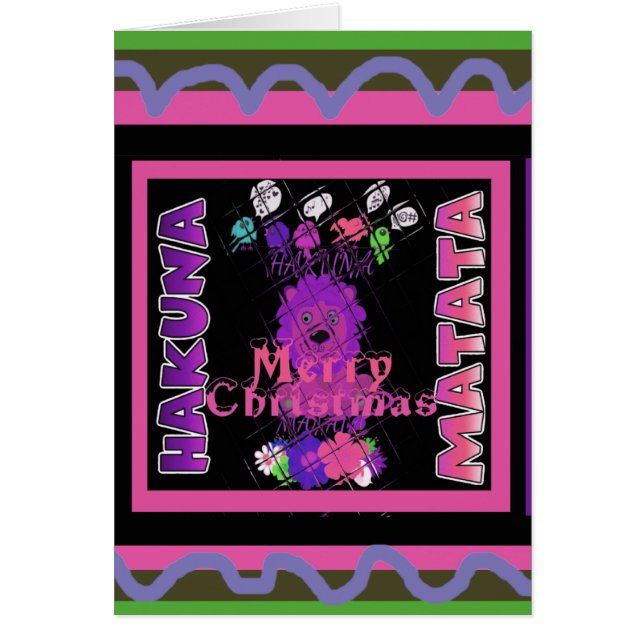 Baby roze mooie kerst met kerst in Hakuna Matata (Voorkant)