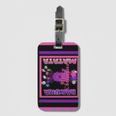 Baby roze mooie kerst met kerst in Hakuna Matata Bagagelabel (Voorkant (verticaal))