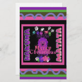 Baby roze mooie kerst met kerst in Hakuna Matata Briefpapier (Voorkant / Achterkant)