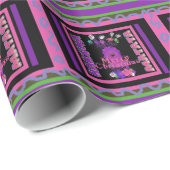 Baby roze mooie kerst met kerst in Hakuna Matata Cadeaupapier (Rol Hoek)