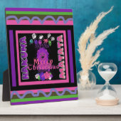 Baby roze mooie kerst met kerst in Hakuna Matata Fotoplaat (Zijkant)